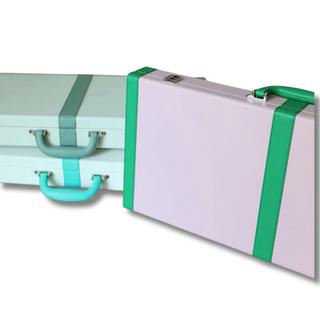 Aqua & Cream PU Leather Tile Travel Case