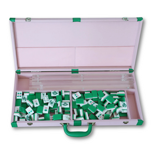 Pink & Green PU Leather Tile Travel Case