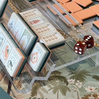 Crystal Clear Siamese Racks Up Close by Mahj Tile Haus