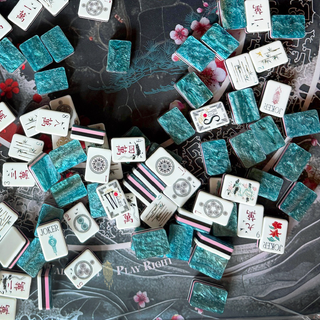 Imperial Lotus Teal Tiles & Imperial Bloom Mat Bundle