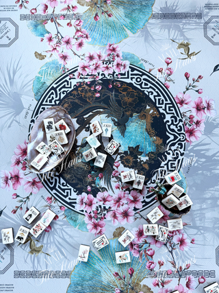 Imperial Lotus Alabaster White Tiles & Imperial Lotus Mat Bundle