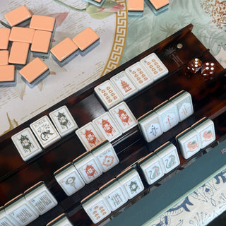 Tortoiseshell Siamese Racks Up Close by Mahj Tile Haus